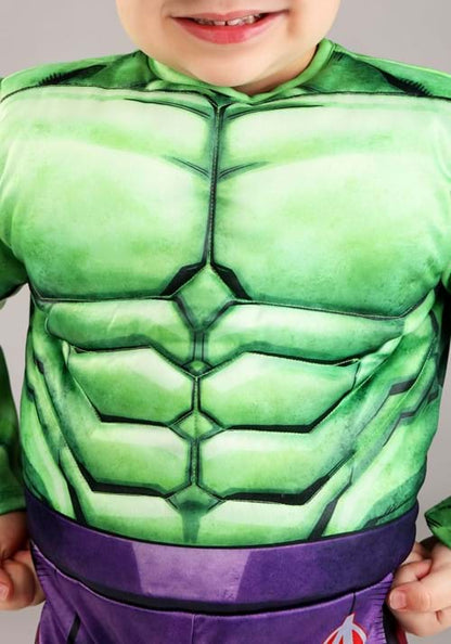 Boy's Marvel Green Incredible Hulk Toddler Costume - US 7833
