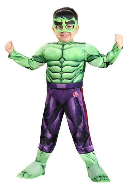 Boy's Marvel Green Incredible Hulk Toddler Costume - US 7833