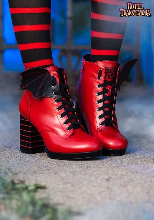 Hotel Transylvania Mavis Red Heeled Boots for Women - US 4896