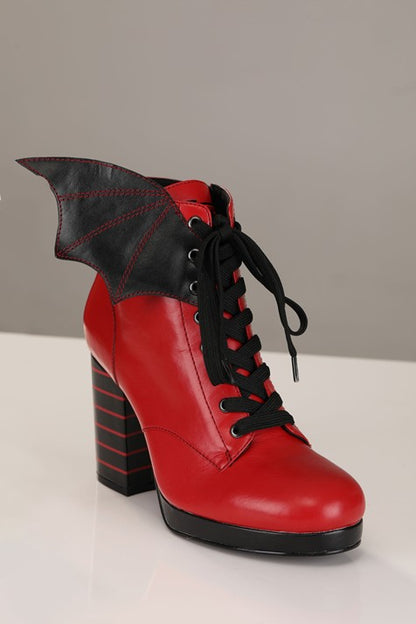 Hotel Transylvania Mavis Red Heeled Boots for Women - US 4896