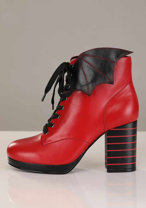Hotel Transylvania Mavis Red Heeled Boots for Women - US 4896