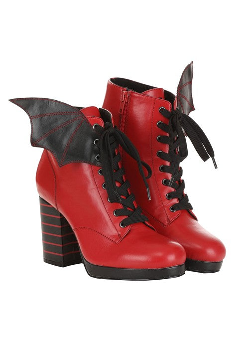 Hotel Transylvania Mavis Red Heeled Boots for Women - US 4896