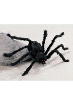 8.5-Inch Medium Hairy Black Spider Prop Decoration - US 7150