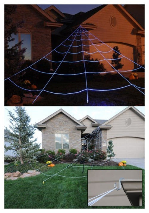 23.33FT Mega Spider Web Outdoor Halloween Decoration - US 5642