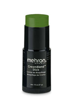 Mehron Green CreamBlend Makeup Stick - US 2325