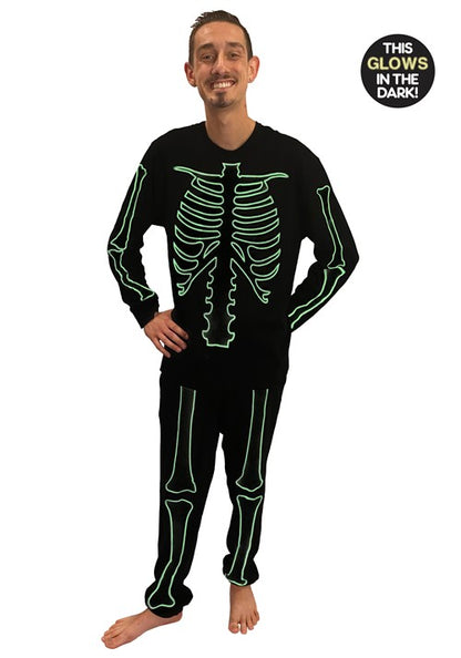 Skeleton 2 Piece Jogger Sleep Set for Men - US 0679