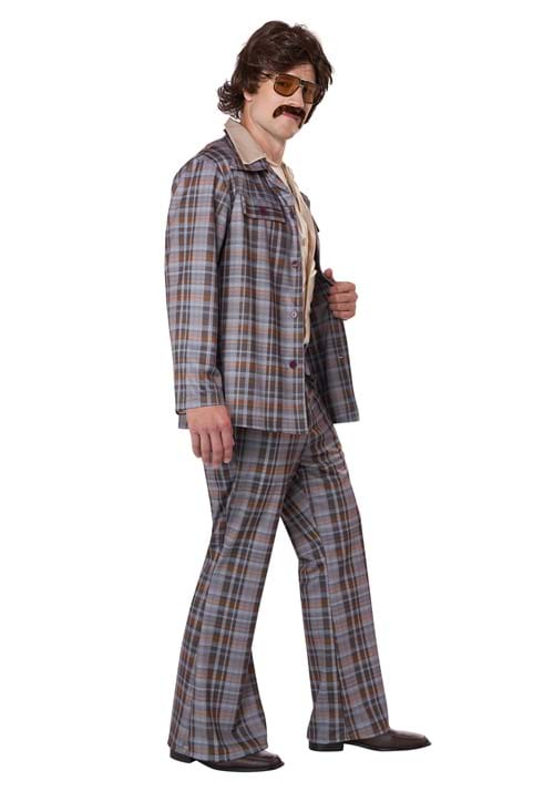 Men's 3 Piece 70's Plaid Leisure Suit Costume - US 5869