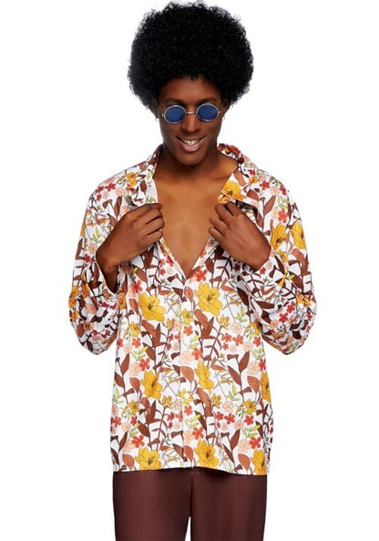 Men's 70s Floral Shirt - US 8276