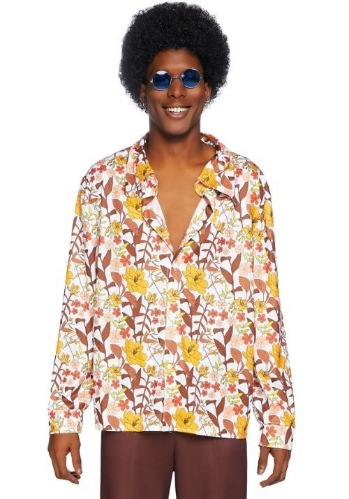 Men's 70s Floral Shirt - US 8276