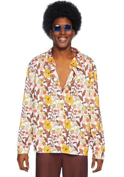 Men's 70s Floral Shirt - US 8276