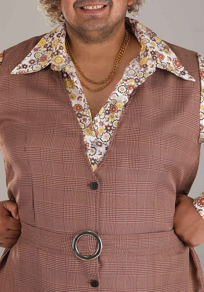 Plus Size '70s Vest Costume for Men - US 6427