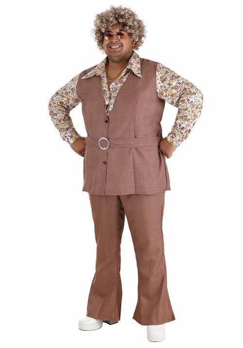 Plus Size '70s Vest Costume for Men - US 6427