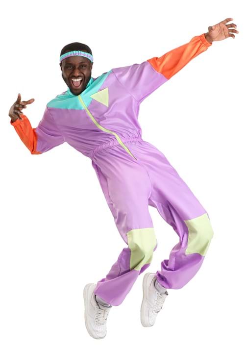 80's Purple Tracksuit Costume for Men - US 0862