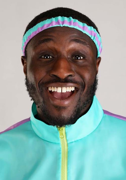 80's Purple Tracksuit Costume for Men - US 0862