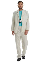 Men's 80's White Miami Cop Costume Suit - US 4413