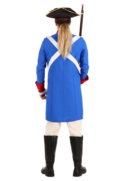 Men's Blue American Revolution Soldier Costume - US 1076