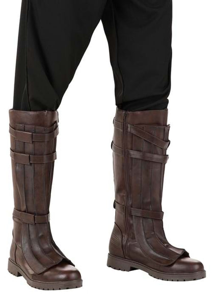 Brown Costume Boots with Straps for Men - US 6551
