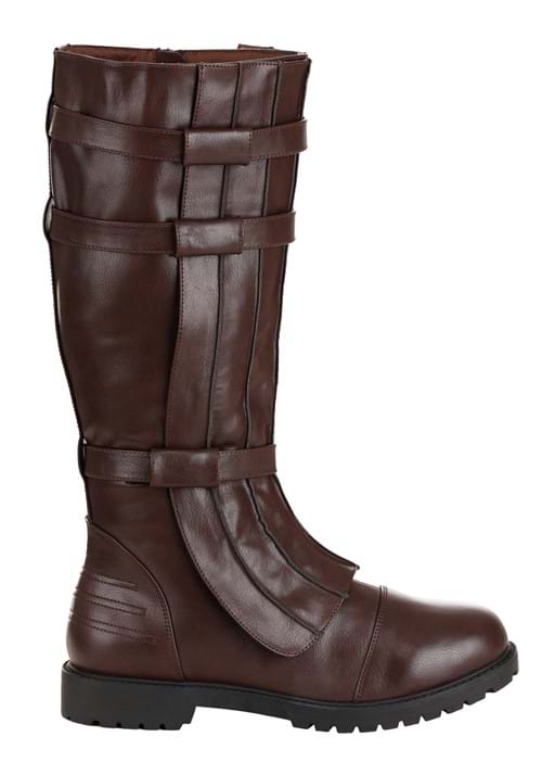 Brown Costume Boots with Straps for Men - US 6551