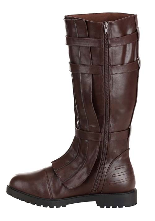 Brown Costume Boots with Straps for Men - US 6551