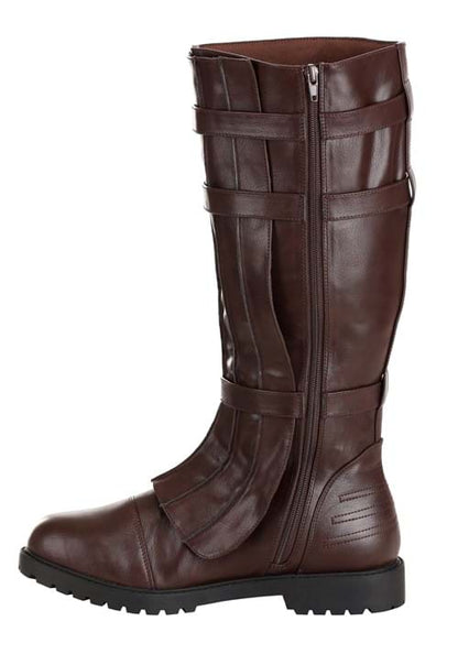 Brown Costume Boots with Straps for Men - US 6551