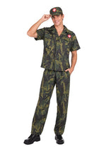 Men's Army Doctor Green Costume - US 2599
