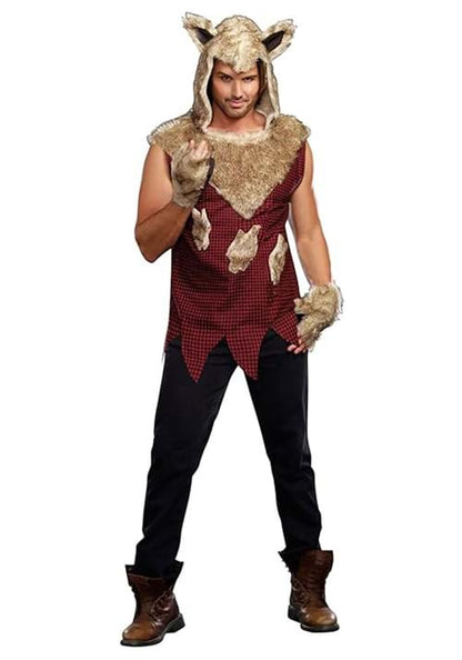 Sexy Big Bad Wolf Costume for Men - US 8140