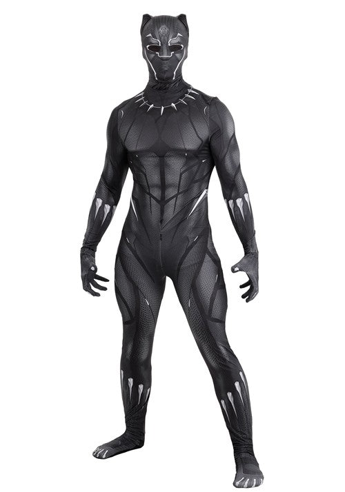 Men's Black Panther Zentai Suit Costume - US 5044