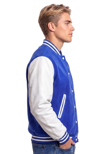 Men's Letterman Blue Jacket Costume - US 6958