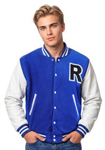 Men's Letterman Blue Jacket Costume - US 6958