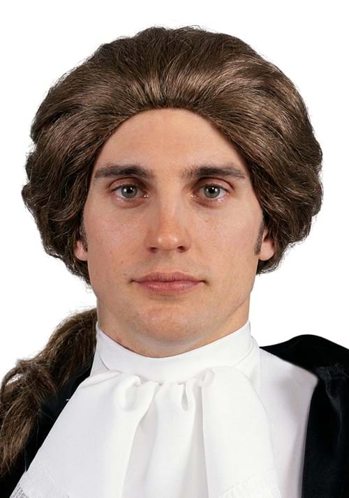 Men's Brown Colonial Costume Wig - US 3399