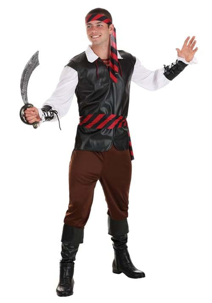 Budget Pirate Men's Costume - US 8380