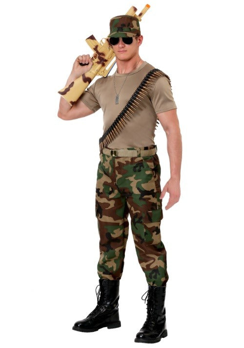 Men's Camo Soldier Costume - US 2880