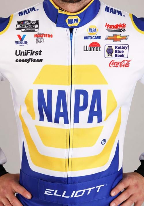 Chase Elliott New NAPA Uniform NASCAR Men's Costume - US 4882