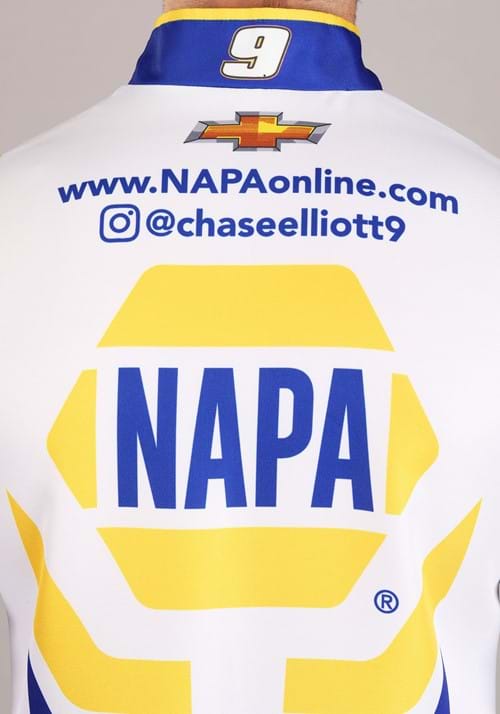 Chase Elliott New NAPA Uniform NASCAR Men's Costume - US 4882