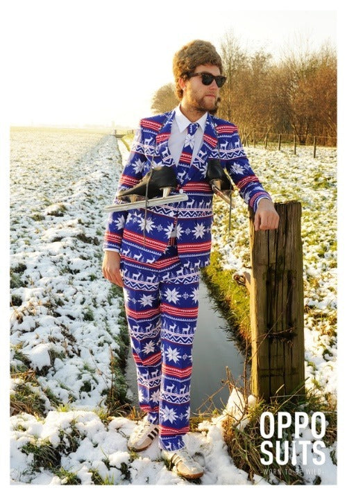 Men's OppoSuits Ugly Christmas Sweater Costume Suit - US 0675