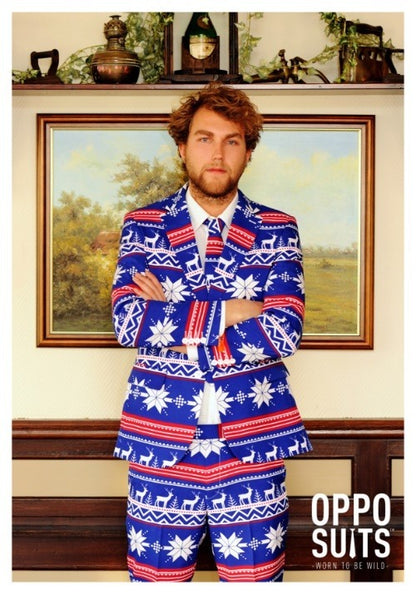 Men's OppoSuits Ugly Christmas Sweater Costume Suit - US 0675