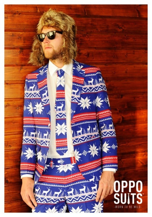 Men's OppoSuits Ugly Christmas Sweater Costume Suit - US 0675