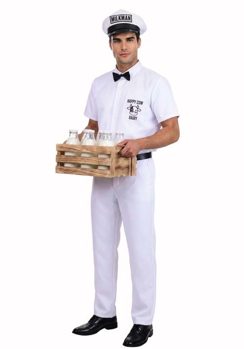 Men's Classic 1950s Milkman Costume - US 6434