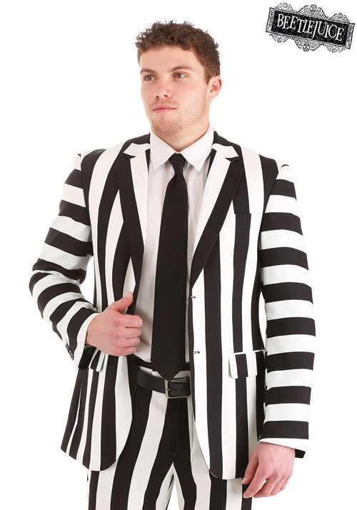 Striped Beetlejuice Men's Blazer - US 3637