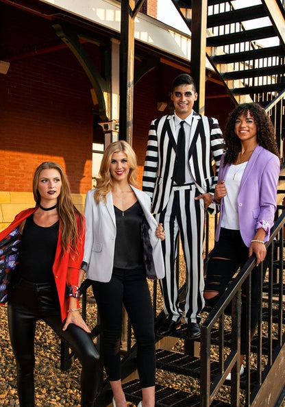 Striped Beetlejuice Men's Blazer - US 3637