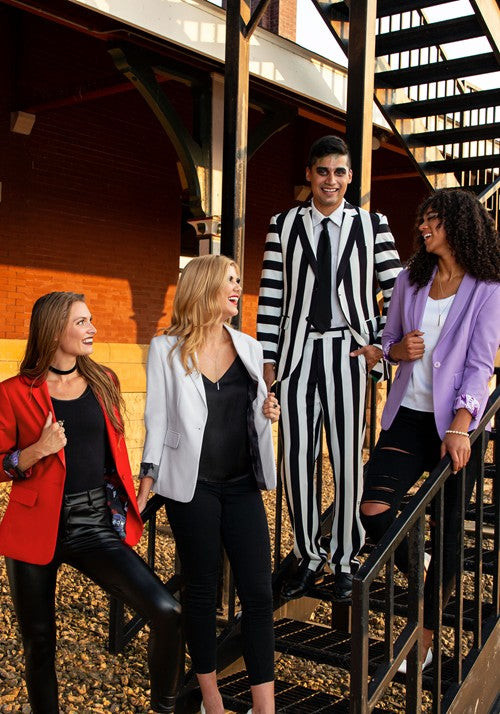 Striped Beetlejuice Men's Blazer - US 3637
