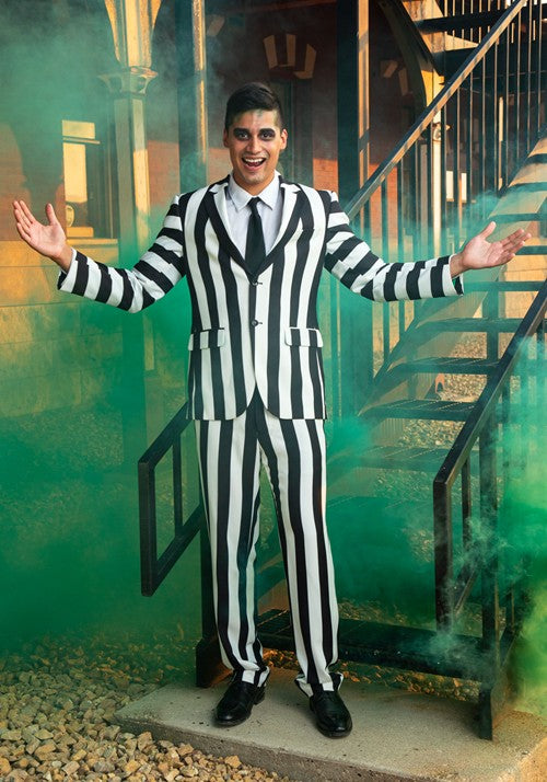 Striped Beetlejuice Men's Blazer - US 3637