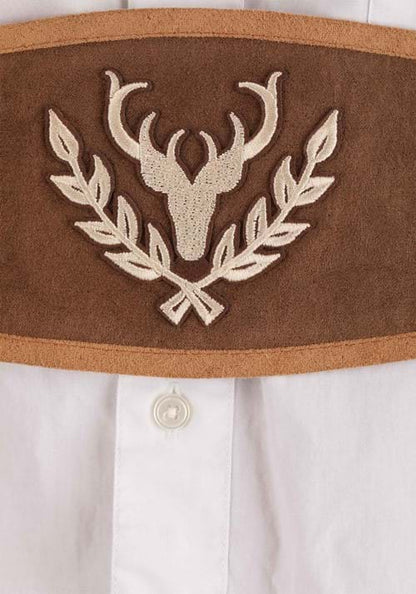 Brown Lederhosen Oktoberfest Costume for Men - US 5037