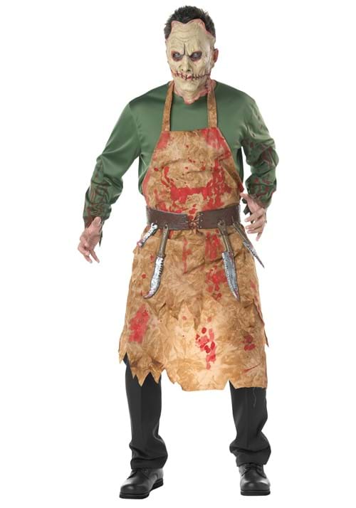 Creepy Bloody Butcher Killer Costume for Men - US 8525