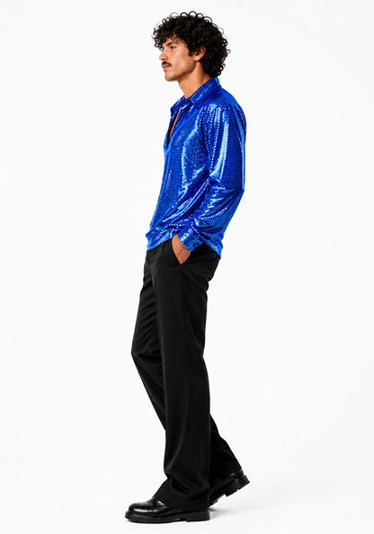 Men's Dance Fever Blue Costume - US 0771