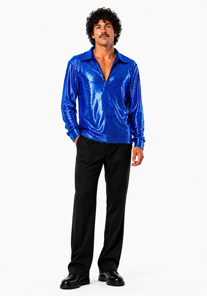 Men's Dance Fever Blue Costume - US 0771