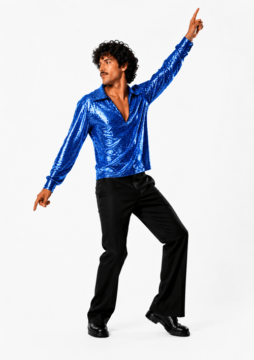 Men's Dance Fever Blue Costume - US 0771