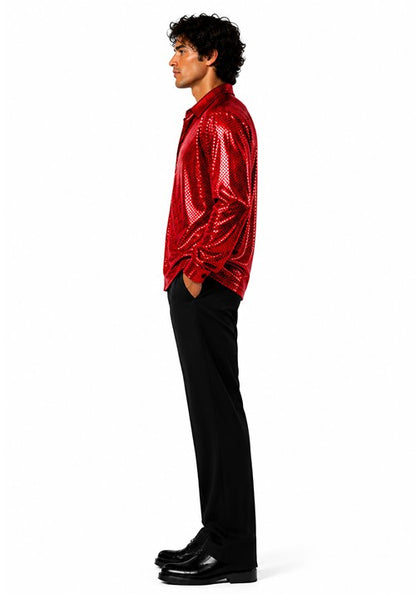 Men's Dance Fever Red Costume - US 2128