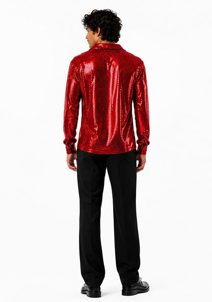 Men's Dance Fever Red Costume - US 2128