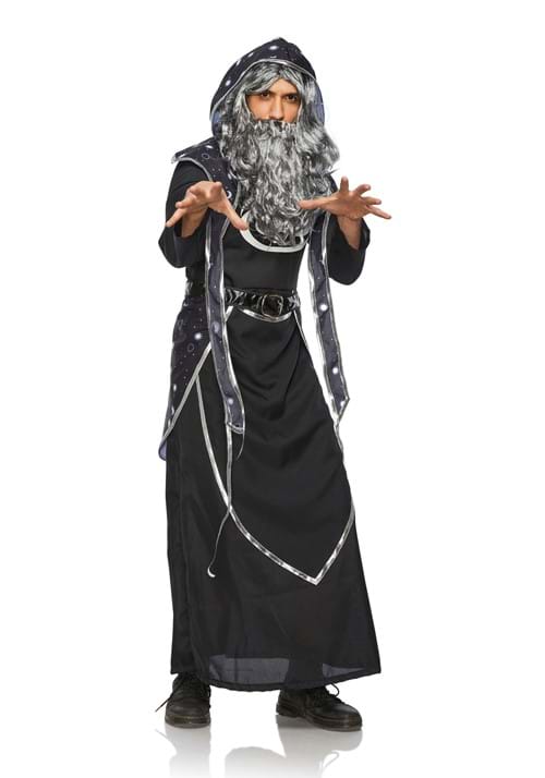 Dark Wizard Black and Silver Costume for Men - US 6627